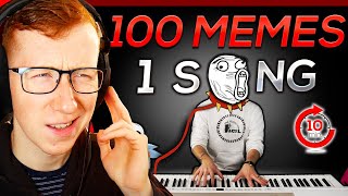 Patterrz Reacts to quot100 MEMES in 1 SONG in 10 minutesquot [upl. by Byler]