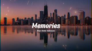 Adem Lagu Barat Slow Remix  Memories 2023 [upl. by Acimahs192]