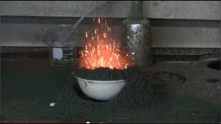 HD Chemistry The Ammonium Dichromate Volcano [upl. by Ahsinod969]