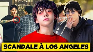 JUNGKOOK FAIT SCANDALE À LOS ANGELES  cest flippant [upl. by Aneema]