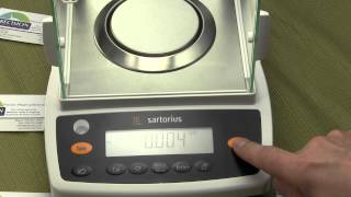 How to configure Sartorius Entris balance from grams to grains for ammo reloading [upl. by Seravat]