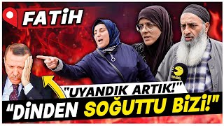 AKPnin Oy Deposu Fatihte Büyük Uyanış quotBunlar Bizi Dinden Soğuttuquot  Sokak Röportajları [upl. by Euqinomahs]