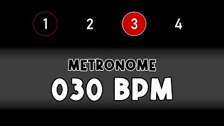 30 BPM beats per minute METRONOME [upl. by Calandra198]