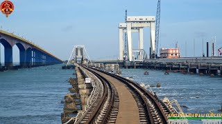 PAMBAN NEW VERTICAL LIFT RAIL SEA BRIDGE  பாம்பன் செங்குத்து தூக்கி ரயில் கடல் பாலம் पम्बन रेल पुल [upl. by Gertrudis]