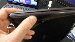 Handson 349 Asus Transformer Book T100 Windows 81 hybrid tablet [upl. by Elleinad]