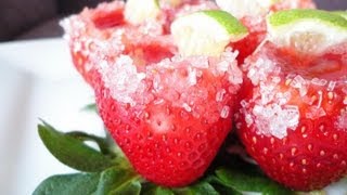 Strawberry Margarita JellO Shots [upl. by Saref]