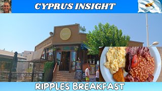 Breakfast at Ripples Protaras Cyprus  Start your day off right [upl. by Hcardahs]