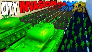 Green Army Men CITY INVASION vs ALL ARMY MEN  Attack on Toys [upl. by Thurlough]