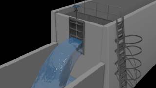 Orbinox Stainless MU Sluice Gate Animation [upl. by Nonnaer61]