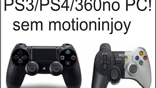 Configurar controle ps3ps4360 com o SCPSERVER 2017 TESTADO sem motioninjoy [upl. by Sawtelle]