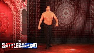 The Great Khali returns to assist Jinder Mahal in his Punjabi Prison Match WWE Battleground 2017 [upl. by Eillil]