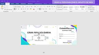 ¿Cómo hacer boletos de rifas  Club de Rifas [upl. by Notyal272]