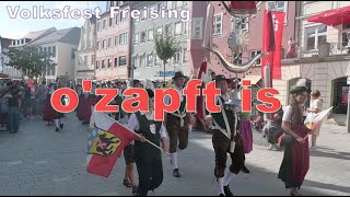 Volksfest Freising ozapft is [upl. by Ikairik220]