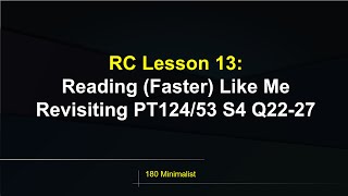 Reading Like Me  LSAT Reading Comprehension Lesson 13 [upl. by Airamesor220]