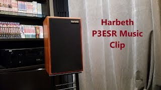 Stereo sound demo Harbeth P3ESR speaker Music clip [upl. by Auehsoj]