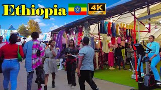 የፋሲካ ባዛር 😍 በኤግዚቢሽን ማእከል Addis Ababa Walking Tour 534 Ester Exhibition 🇪🇹 Ethiopia 4K [upl. by Odo]