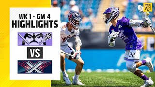 Michael Sowers First PLL Game  Waterdogs vs Cannons Highlights Week 1 [upl. by Atnuahs999]