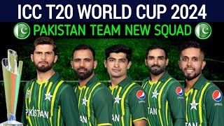 T20 World Cup 2024  Pakistan Team Squad For T20 World Cup 2024  ICC t20 WC 2024 Pak Squad [upl. by Gayl]