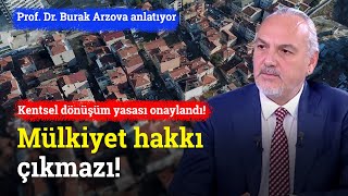 Kentsel Dönüşüm Yasasında Mülkiyet Hakkı Çıkmazı  Prof Dr Burak Arzova [upl. by Nedia]