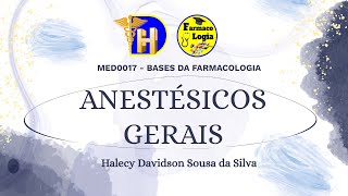 08 Anestésicos inalatórios e endovenosos [upl. by Blackmun]