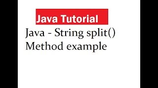 Split String method in Java with examples [upl. by Cami]