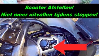 180 Scooter valt uit Wij gaan het fixen Carburateur Afstellen [upl. by Gensmer410]