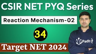 Reaction Mechanism02 PYQ OF CSIR NET Chemistry Previous Year Paper CSIR NET Chemical science [upl. by Whipple]