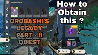 Orobashis Legacy Part2 missing item Genshin Impact [upl. by Masuh718]