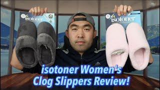 isotoner Womens Clog Slippers Review [upl. by Omixam]