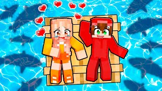 Atrapado en el MAR con Mi ENAMORADA en Minecraft [upl. by Melicent]