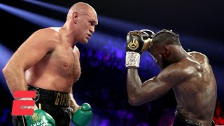 Tyson Fury beats Deontay Wilder via TKO  Boxing on ESPN [upl. by Rehotsirk]