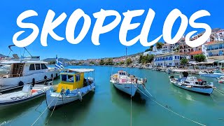 Skopelos Greece  A walk around the stunning town [upl. by Nairred]