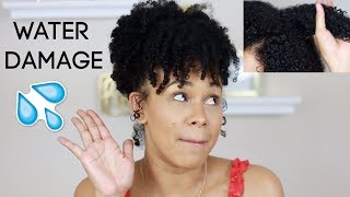 WATER DAMAGE 101 OVER MOISTURIZING YOUR HAIR 💦 [upl. by Duwad]