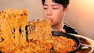 신라면  라면 리얼사운드 먹방ASMR🍜 KOREAN SPICY NOODLES MUKBANG ASMR ถ้าเผ็ด Mỳ cay pedas 辛いラーメン [upl. by Collis847]