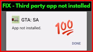 Fix App Not Installed Problem In Android Mobile  Third Party App Not Installed Android Fixed [upl. by Aissert]