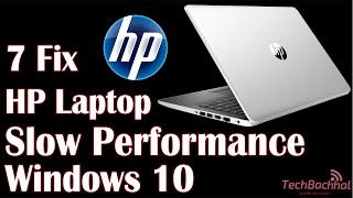 Speed Up HP Laptop Slow Performance  7 Fix How To [upl. by Wake35]