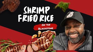 Shrimp Fried Rice on the Blackstone with Elliot Sermons [upl. by Neyuq]