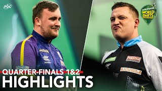 THE GREATEST COMEBACK QuarterFinals 1amp2 Highlights  202324 Paddy Power World Darts Championship [upl. by Bourn]