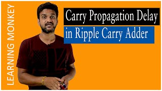 Carry Propagation Delay in Ripple Carry Adder  Lesson 86  Digital Electronics  Learning Monkey [upl. by Ennayehc]