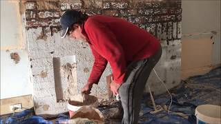 Solid Plastering over a Fireplace [upl. by Frank563]