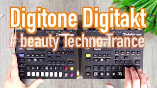 ELEKTRON DIGITONE  beauty Trance Techno DIGITAKT Session  Tutorial FMSynthesizer [upl. by Archer416]