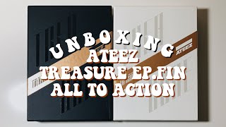 a crazy tragic unboxing of ateez ❝treasure ep fin all to action❞ a amp z versions [upl. by Kameko]