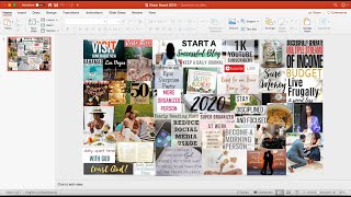 HOW TO MAKE A VISION BOARD USING POWERPOINT  An easy way to make a Digital Vision Board for 2024 [upl. by Veljkov]