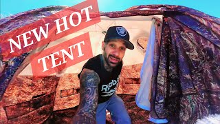 Camper Van Life And Setting Up New Hot tent For Winter Camping Off Grid Living RUSSIAN BEAR TENT [upl. by Atinyl629]