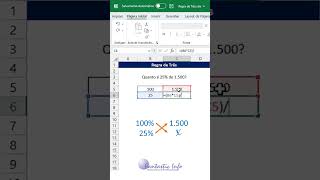 Cálculo de Regra de Três no Excel [upl. by Olegnaleahcim520]