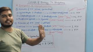 Energetics of glycolysis pathway  Concept of energy in biosystems  BSC Organic Chemistry [upl. by Aiekan951]