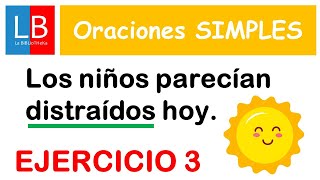 Análisis sintáctico de ORACIONES SIMPLES ✔👍 Ejercicios resueltos 3 [upl. by Lucina]