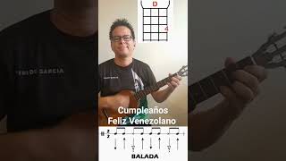 Cumpleaños Feliz Venezolano Acordes para Cuatro cuatrovenezolano clasesdecuatro [upl. by Hobie]