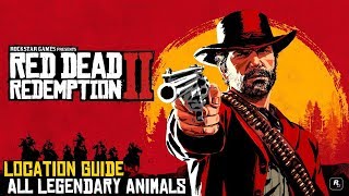 Red Dead Redemption 2 ★ All Legendary Animals Location Guide [upl. by Yrem]