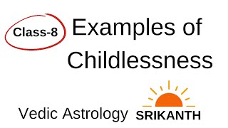 Class 8  Astrology Examples of Childlessness  Nakshatras  Saturn Mercury  Saptamsa [upl. by Mena]